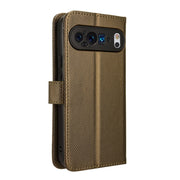 For Google Pixel 9 Diamond Texture Leather Phone Case(Brown)