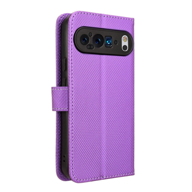 For Google Pixel 9 Diamond Texture Leather Phone Case(Purple)