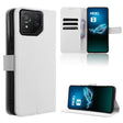 For Asus ROG Phone 8 Diamond Texture Leather Phone Case(White) - ASUS Cases by PMC TechLife | Online Shopping South Africa | PMC TechLife | Buy Now Pay Later Mobicred