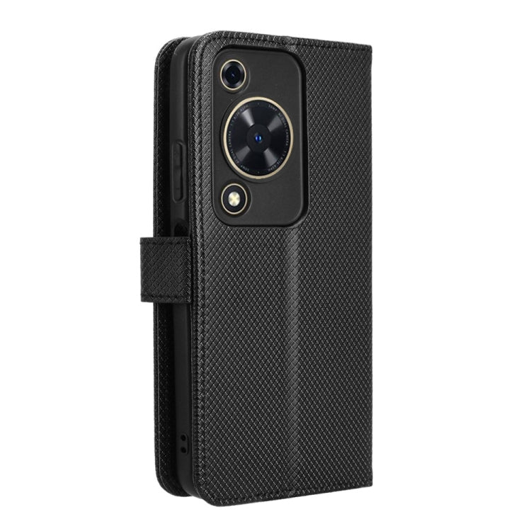 For Huawei nova Y72 4G Diamond Texture Leather Phone Case(Black)