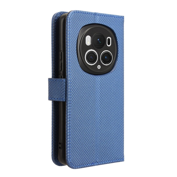 For Honor Magic6 Pro Diamond Texture Leather Phone Case(Blue)