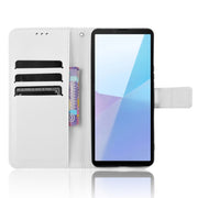 For Sony Xperia 10 VI 2024 Diamond Texture Leather Phone Case(White)