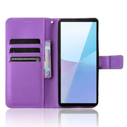 For Sony Xperia 10 VI 2024 Diamond Texture Leather Phone Case(Purple)