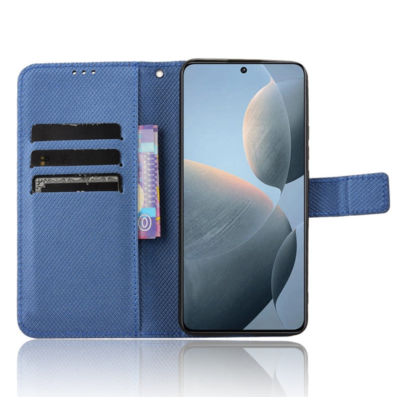 For Xiaomi Redmi K70 / K70 Pro Diamond Texture Leather Phone Case(Blue)