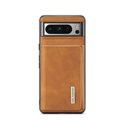 For Google Pixel 8 Pro DG.MING M1 Series 3-Fold Multi Card Wallet + Magnetic Phone Case(Brown)