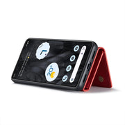 For Google Pixel 8 Pro DG.MING M1 Series 3-Fold Multi Card Wallet + Magnetic Phone Case(Red)