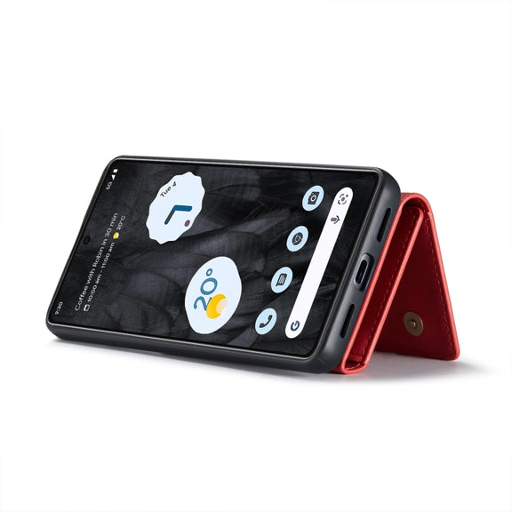 For Google Pixel 8 Pro DG.MING M1 Series 3-Fold Multi Card Wallet + Magnetic Phone Case(Red)