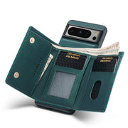 For Google Pixel 8 Pro DG.MING M1 Series 3-Fold Multi Card Wallet + Magnetic Phone Case(Green)