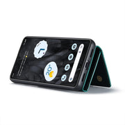 For Google Pixel 8 Pro DG.MING M1 Series 3-Fold Multi Card Wallet + Magnetic Phone Case(Green)