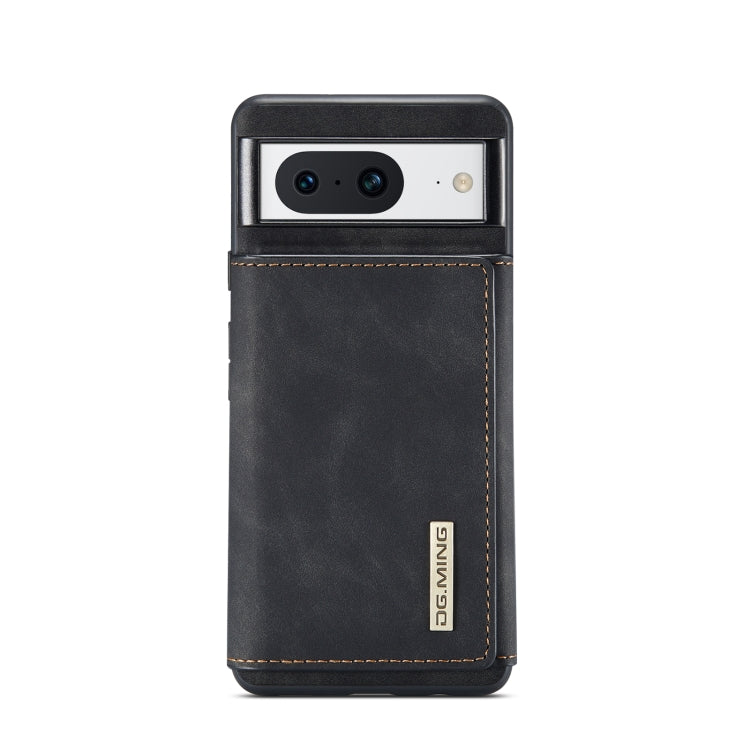 For Google Pixel 8 DG.MING M1 Series 3-Fold Multi Card Wallet + Magnetic Phone Case(Black)
