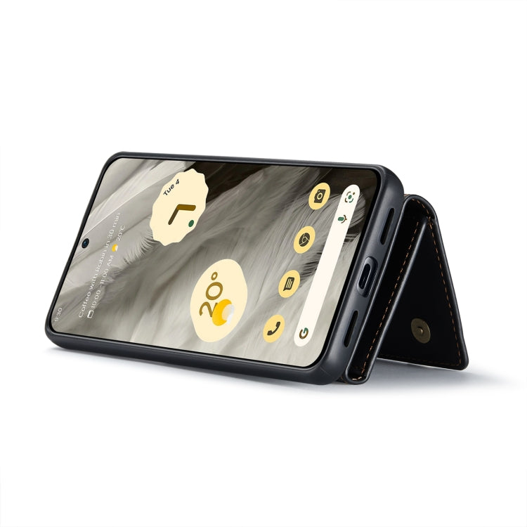 For Google Pixel 8 DG.MING M1 Series 3-Fold Multi Card Wallet + Magnetic Phone Case(Black)