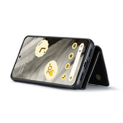 For Google Pixel 8 DG.MING M1 Series 3-Fold Multi Card Wallet + Magnetic Phone Case(Black)