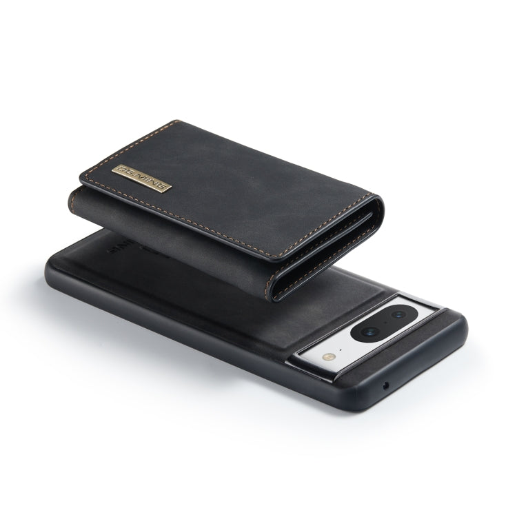 For Google Pixel 8 DG.MING M1 Series 3-Fold Multi Card Wallet + Magnetic Phone Case(Black)