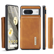 For Google Pixel 8 DG.MING M1 Series 3-Fold Multi Card Wallet + Magnetic Phone Case(Brown)