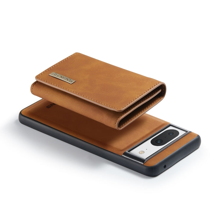 For Google Pixel 8 DG.MING M1 Series 3-Fold Multi Card Wallet + Magnetic Phone Case(Brown)