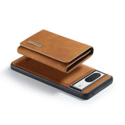 For Google Pixel 8 DG.MING M1 Series 3-Fold Multi Card Wallet + Magnetic Phone Case(Brown)