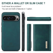 For Google Pixel 9 Pro XL DG.MING M1 Series 3-Fold Multi Card Wallet + Magnetic Phone Case(Green)