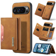For Google Pixel 9 Pro XL DG.MING M2 Series 3-Fold Multi Card Bag + Magnetic Phone Case(Brown) - Google Cases by DG.MING | Online Shopping South Africa | PMC Jewellery | Buy Now Pay Later Mobicred