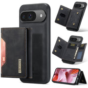 For Google Pixel 9 / 9 Pro DG.MING M2 Series 3-Fold Multi Card Bag + Magnetic Phone Case(Black)