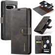 For Google Pixel 8 Pro DG.MING Crazy Horse Texture Detachable Magnetic Leather Phone Case(Grey) - Google Cases by DG.MING | Online Shopping South Africa | PMC TechLife | Buy Now Pay Later Mobicred