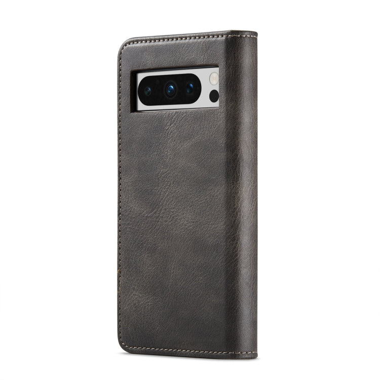 For Google Pixel 8 Pro DG.MING Crazy Horse Texture Detachable Magnetic Leather Phone Case(Grey)