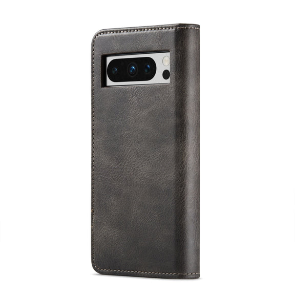 For Google Pixel 8 Pro DG.MING Crazy Horse Texture Detachable Magnetic Leather Phone Case(Grey)