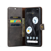 For Google Pixel 8 Pro DG.MING Crazy Horse Texture Detachable Magnetic Leather Phone Case(Grey)