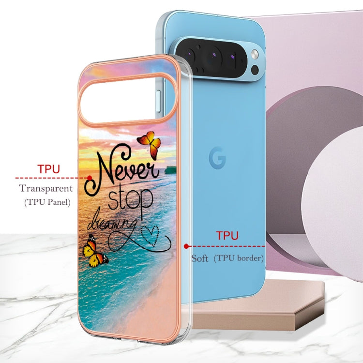 For Google Pixel 9 Pro XL Electroplating IMD TPU Phone Case(Dream Butterfly)