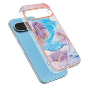 For Google Pixel 9 Pro XL Electroplating IMD TPU Phone Case(Blue Marble)