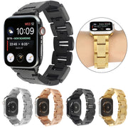 Plaid Metal Watch Band For Apple Watch Series 10 46mm(Silver)