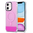 For iPhone 11 PC + TPU IMD MagSafe Magnetic Phone Case(Pink) - iPhone 11 Cases by PMC TechLife | Online Shopping South Africa | PMC TechLife