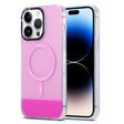 For iPhone 15 Pro Max PC + TPU IMD MagSafe Magnetic Phone Case(Pink) - iPhone 15 Pro Max Cases by PMC TechLife | Online Shopping South Africa | PMC TechLife