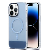 For iPhone 15 Pro PC + TPU IMD MagSafe Magnetic Phone Case(Grey)
