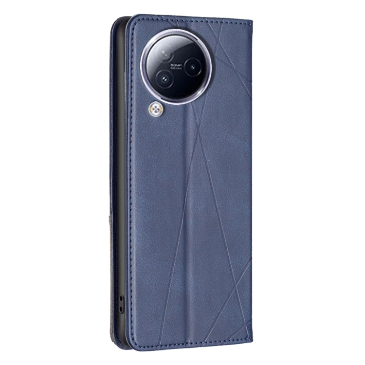 For Xiaomi Civi 3 5G Rhombus Texture Magnetic Leather Phone Case(Blue)