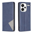 For Xiaomi Redmi Note 13 Pro+ 5G Rhombus Texture Magnetic Leather Phone Case(Blue) - Xiaomi Cases by PMC TechLife | Online Shopping South Africa | PMC TechLife | Buy Now Pay Later Mobicred