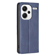 For Xiaomi Redmi Note 13 Pro+ 5G Rhombus Texture Magnetic Leather Phone Case(Blue)