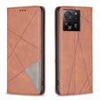 For Xiaomi 13T / 13T Pro / Redmi K60 Ultra Rhombus Texture Magnetic Leather Phone Case(Brown) - Redmi K60 Ultra Cases by PMC TechLife | Online Shopping South Africa | PMC TechLife | Buy Now Pay Later Mobicred