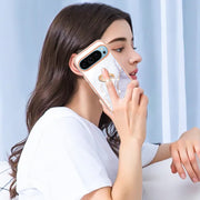 For Google Pixel 9 / 9 Pro Electroplating Marble IMD TPU Phone Case with Ring Holder(White 006)