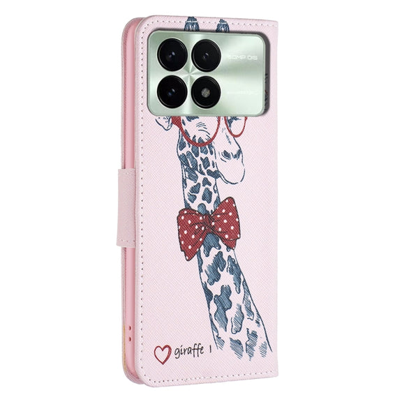 For Xiaomi Redmi K70 / K70 Pro Colored Drawing Pattern Leather Phone Case(Deer)