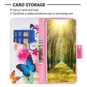For Xiaomi Redmi K70 / K70 Pro Colored Drawing Pattern Leather Phone Case(Butterflies)