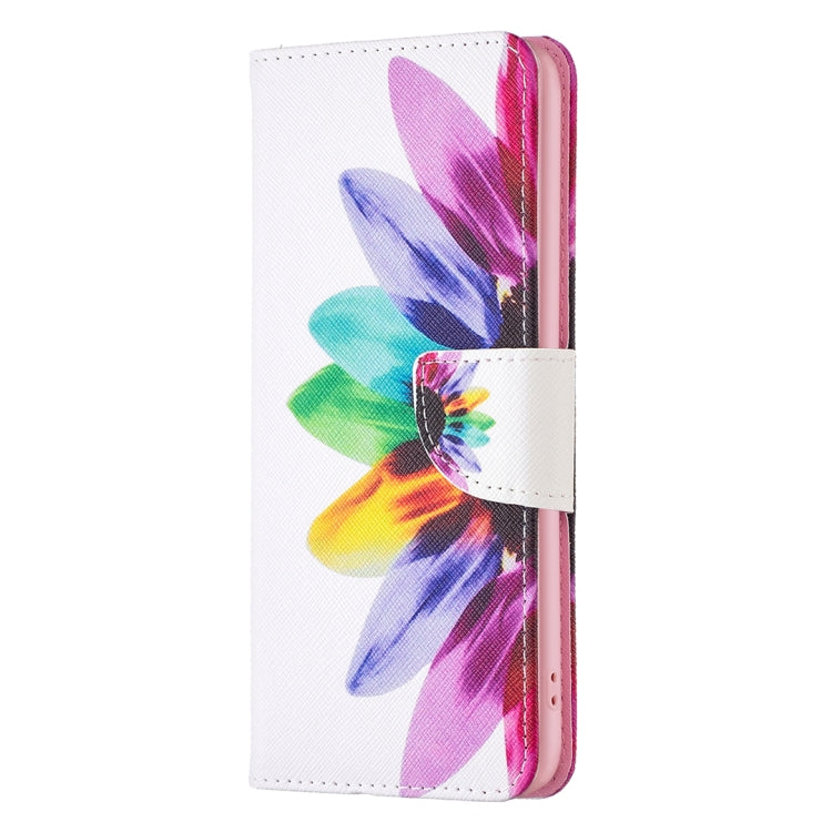 For Xiaomi Redmi K70 / K70 Pro Colored Drawing Pattern Leather Phone Case(Sun Flower)