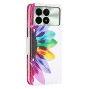 For Xiaomi Redmi K70 / K70 Pro Colored Drawing Pattern Leather Phone Case(Sun Flower)