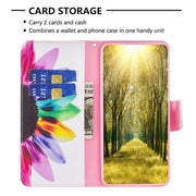 For Xiaomi Redmi K70 / K70 Pro Colored Drawing Pattern Leather Phone Case(Sun Flower)
