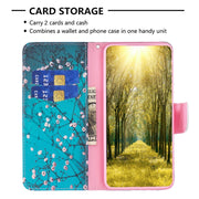 For Xiaomi Redmi K70 / K70 Pro Colored Drawing Pattern Leather Phone Case(Plum Blossom)