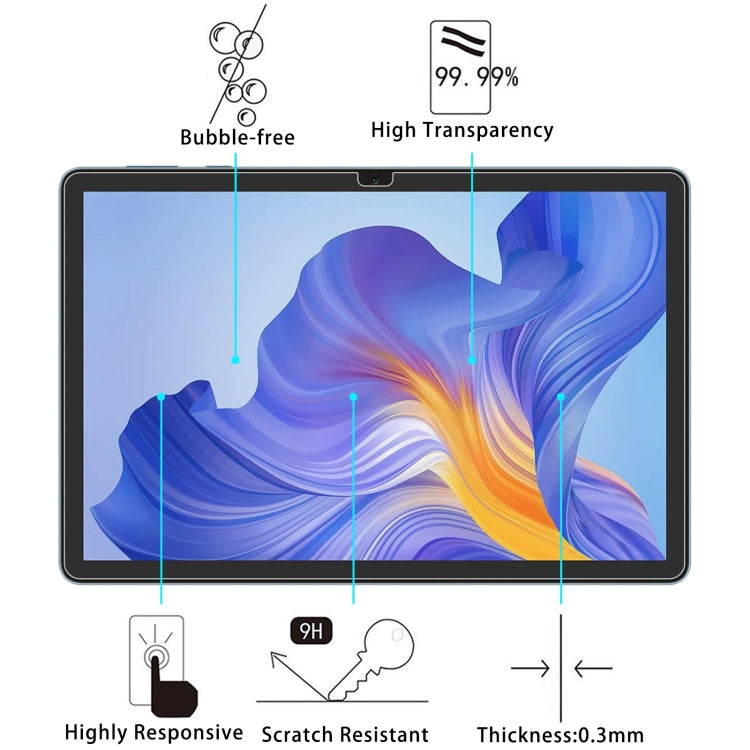 For Honor Pad X8 0.26mm 9H 2.5D Tempered Glass Film