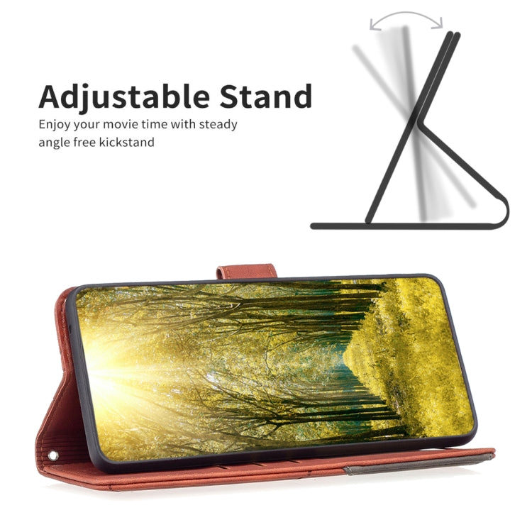 For Google Pixel 9 Magnetic Buckle Rhombus Texture Leather Phone Case(Brown)