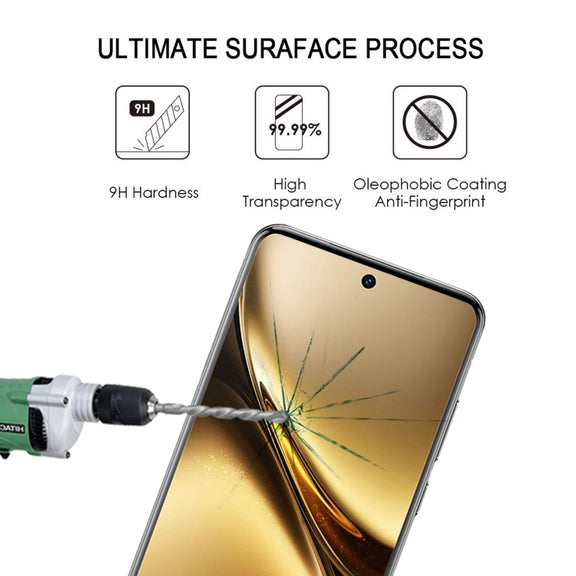 For vivo X200 3D Curved Edge Full Screen Tempered Glass Film