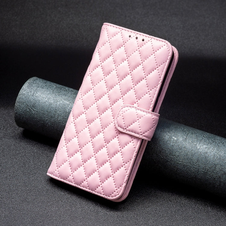 For Google Pixel 9 Diamond Lattice Wallet Leather Flip Phone Case(Pink)