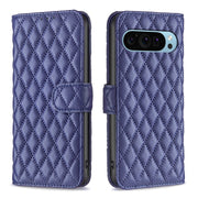 For Google Pixel 9 Pro Diamond Lattice Wallet Leather Flip Phone Case(Blue)