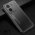 For vivo iQOO Z7 Frosted Metal Phone Case(Black) - vivo Cases by PMC TechLife | Online Shopping South Africa | PMC TechLife | Buy Now Pay Later Mobicred